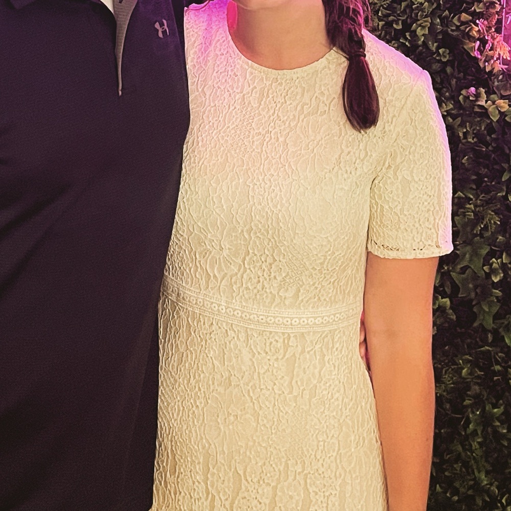 Bohme Cream Lace Midi Dress - Picture 4 of 6